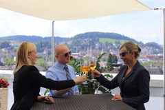 Rooftop Bar Guests