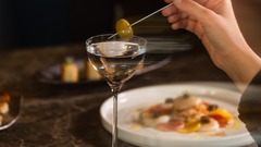 Festive menu at MO Bar with cocktails and tapas at Mandarin Oriental, Geneva