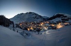 Andermatt at Night in Winter