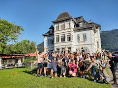 A happy group stay full of Interlaken Adventures at the hostel